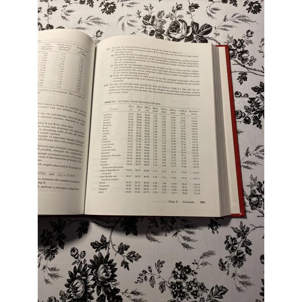 Richard Johnson Applied Multivariate Statistical Analysis 3rd Ed Hardcover 1992